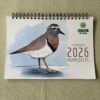 CALENDARIO PARED 2026 AVES PLAYERAS