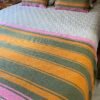 Piecera  multicolor cama 2 plazas